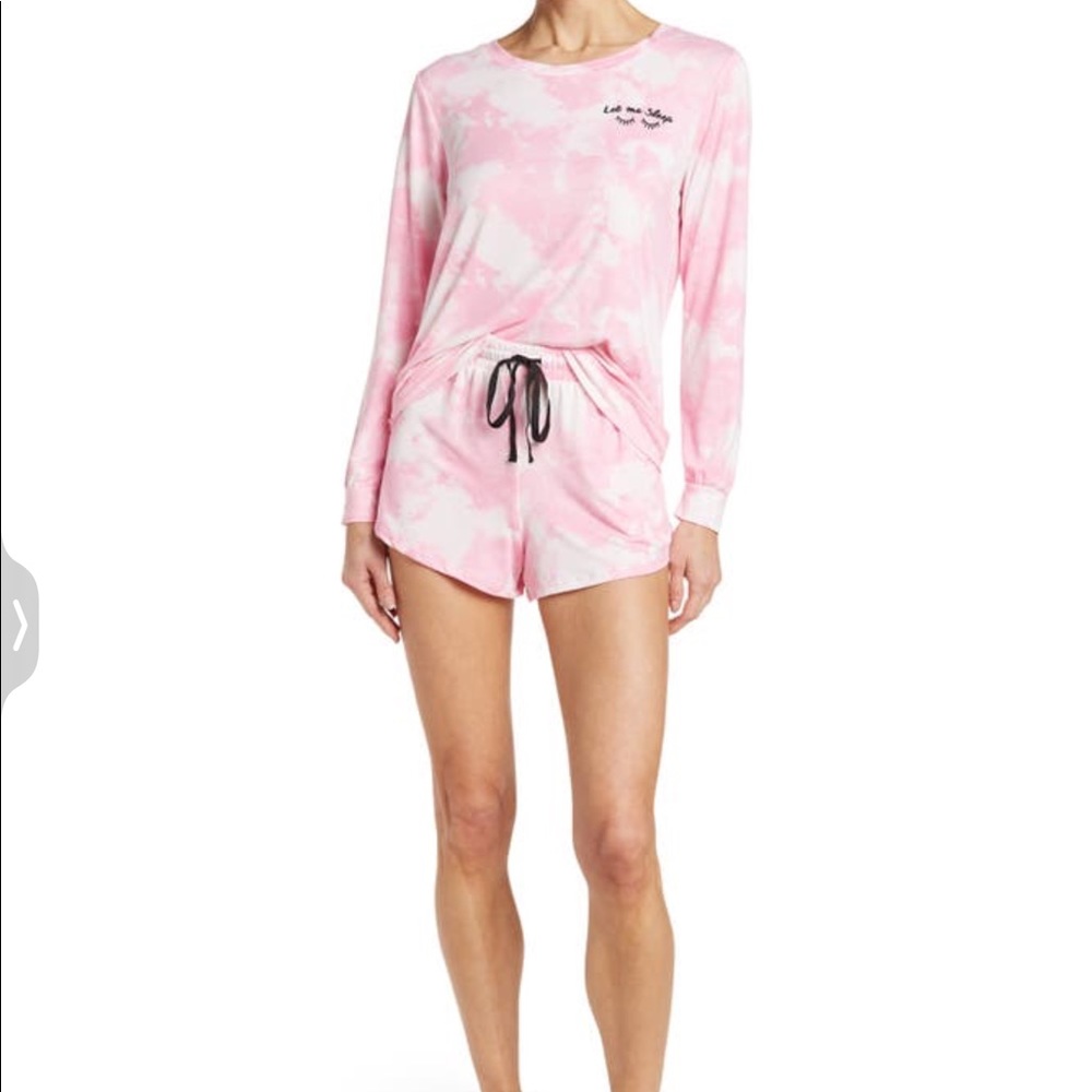 Betsy Johnson- Printed Shorts Pajama Set